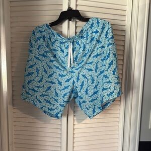 Chubbies Aqua Shark Print Women's Shorts